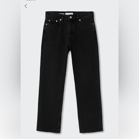 Mango high waist cropped straight jeans - Picture 6 of 8